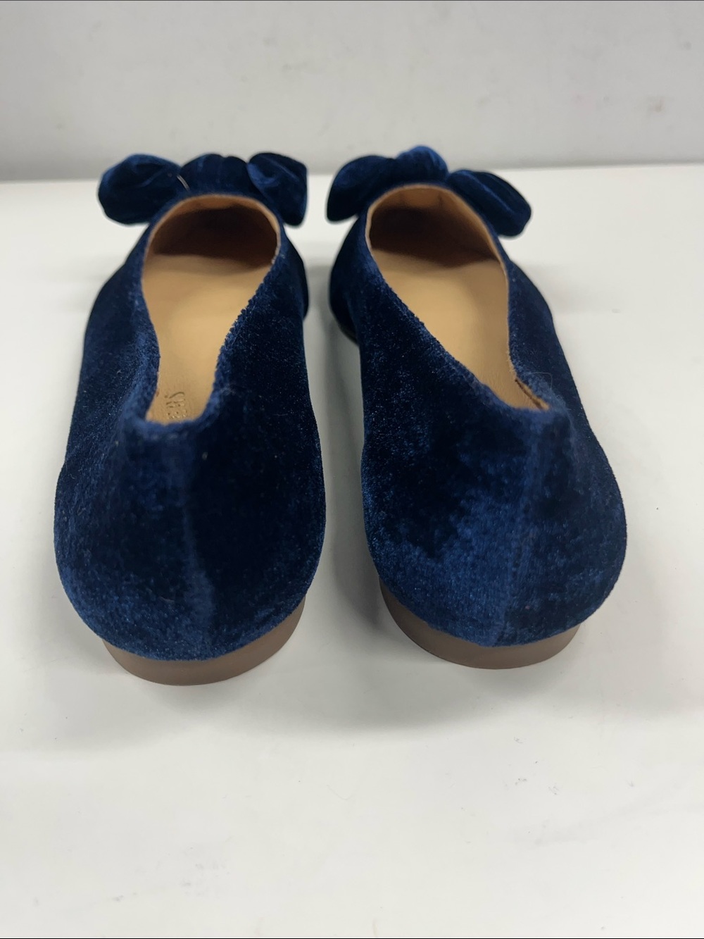 New Jack Rogers Velvet Bow Flats Heidi in Blue Size 11 - Picture 4 of 8